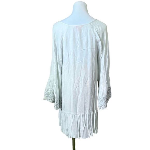 Lilly Pulitzer Amisa Tunic Dress Resort White Embroidered Coverup sz M‎ Bohemian - Picture 7 of 13